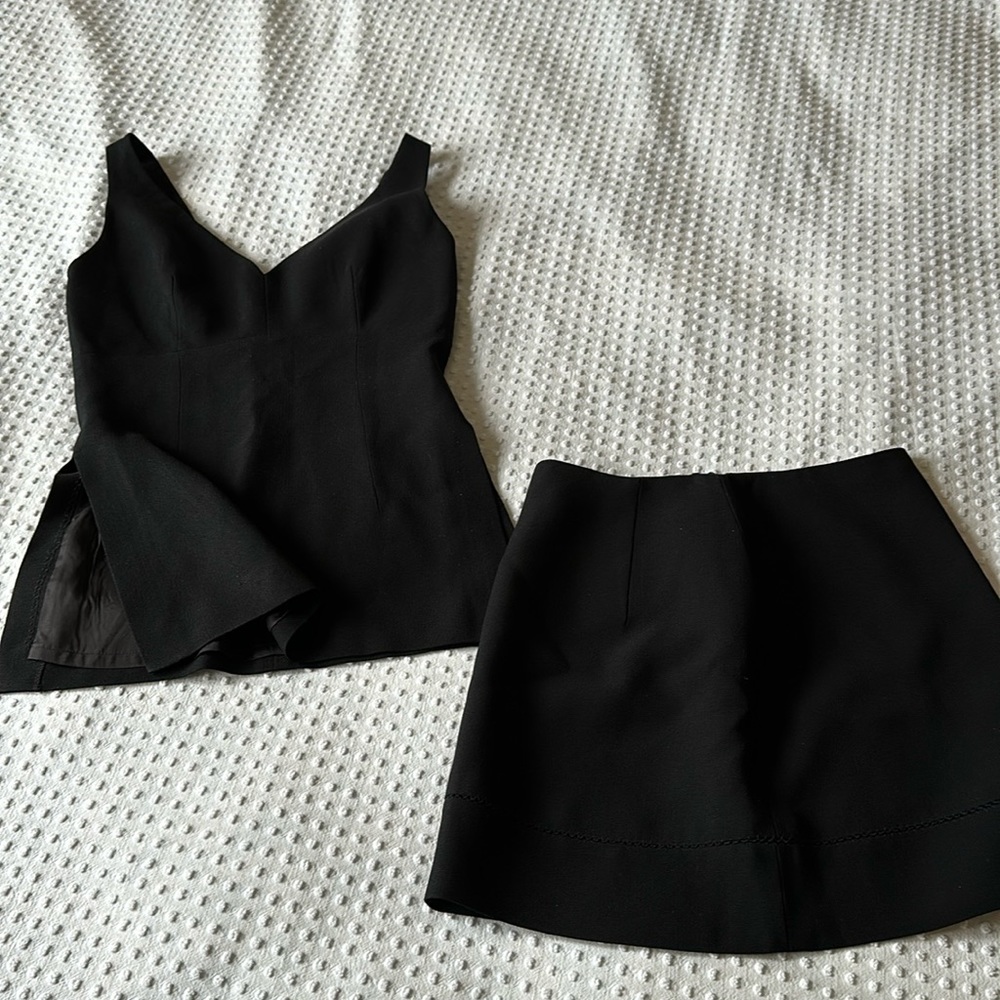 Bebe vintage top and skirt set